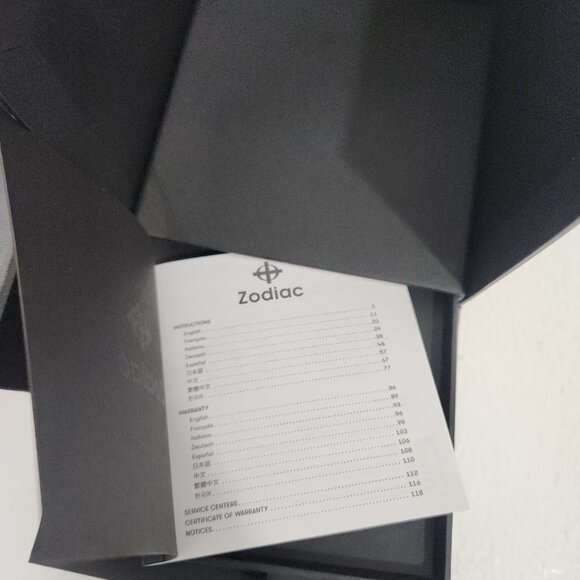 Zodiac Super Sea Wolf Automatic Stainless Steel Blue Dial & Bezel Watch ZO9266 - Picture 9 of 9